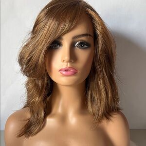 Gabor Layered Mid-Length Wig, Synthetic Wig average cap size(Hazelnut)